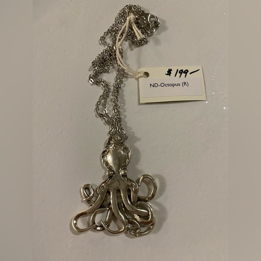 Silverspoon Octopus Necklace